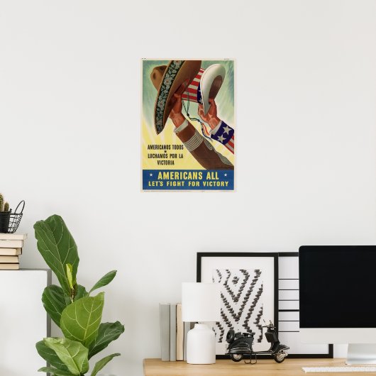 Poster Tous les Américains ! (Bureau à domicile)