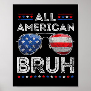 Poster Tous les Américains 4 juillet Boys Patriotic Usa T
