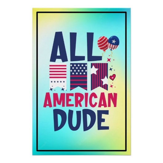 Poster Tous les américains Dude-96993 (Devant)