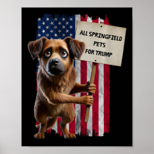 Poster Tous Les Animaux De Springfield Pour Trump Ils Man