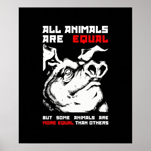 Poster Tous les animaux sont égaux 1 (Devant)