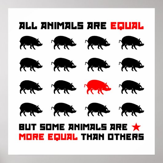 Poster Tous les animaux sont égaux 2 (Devant)