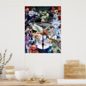 Poster Tous les caractères Anime (Cuisine)