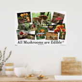 Poster Tous Les Champignons Sont Comestibles* (Cuisine)