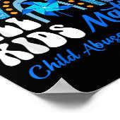 Poster Tous les enfants - Pinwheel Blue Rainbow Child Abu (Coin)