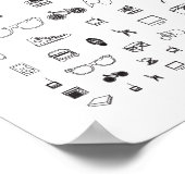 Poster Tous les jours - blanc (Coin)