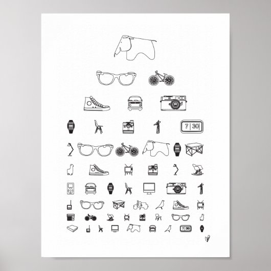 Poster Tous les jours - blanc (Devant)