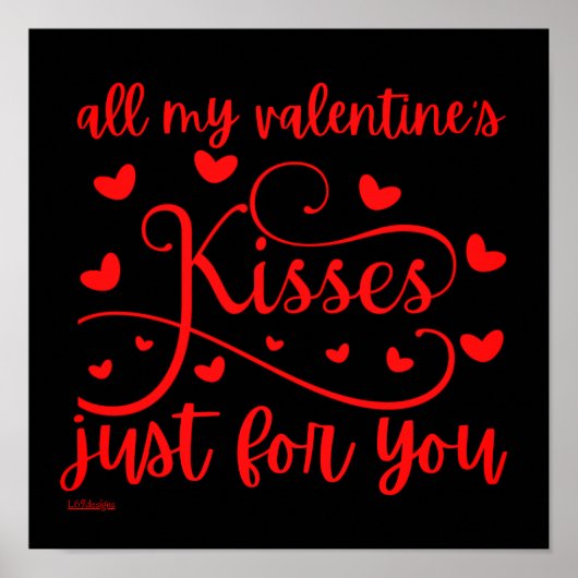 Poster TOUS LES KISSES DE MA VALENTINE JUSTE POUR VOUS ro (Devant)