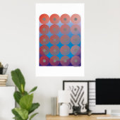 Poster Tous les petits cercles identiques (Bureau à domicile)