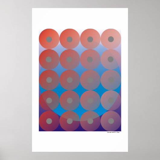 Poster Tous les petits cercles identiques (Devant)