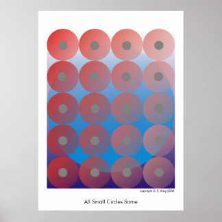 Poster Tous les petits cercles identiques 2