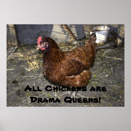 Poster Tous les poulets sont des reines dramatiques ! (Devant)