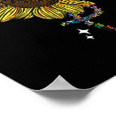 Poster Tous les problèmes de cancer, la sensibilisation T (Coin)