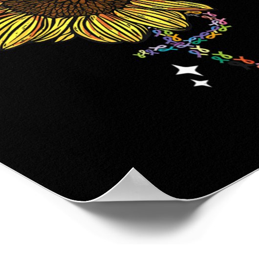 Poster Tous les problèmes de cancer, la sensibilisation T (Coin)