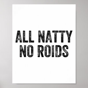 Poster Tous les produits naturels sans stéroïdes salle de