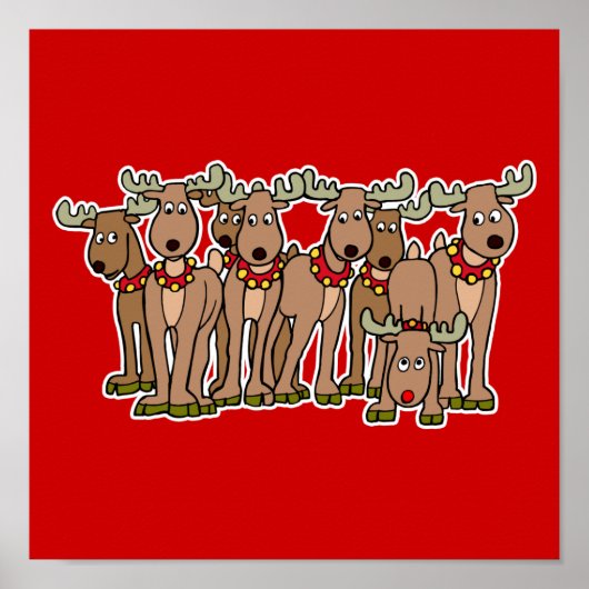 Poster tous les rennes (Devant)