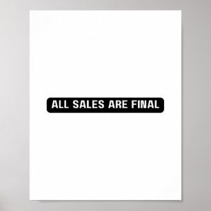 Poster Tous les signes finaux de vente, Signalisation de