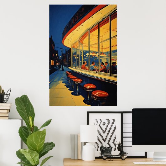 Poster Tous les soirs (Bureau à domicile)