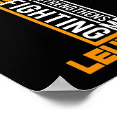 Poster Tous les Things Through Chrétien Leukemia Warrior (Coin)