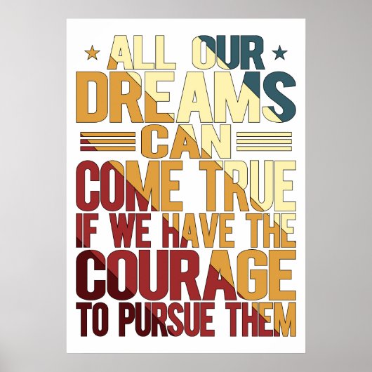 Poster Tous Nos Rêves Peuvent Réaliser (Devant)