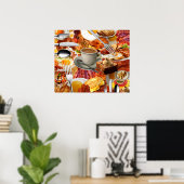 POSTER TOUS PEUVENT PRENDRE LE PETIT DÉJEUNER (Bureau à domicile)