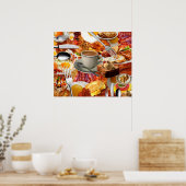 POSTER TOUS PEUVENT PRENDRE LE PETIT DÉJEUNER (Cuisine)