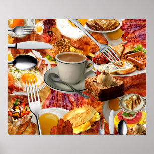 POSTER TOUS PEUVENT PRENDRE LE PETIT DÉJEUNER