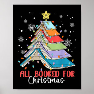 Poster Tous Réservés Pour Noël Livre Arbre de Noël Lumièr