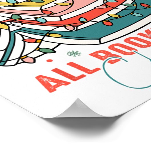 Poster Tous Réservés Pour Noël Livre Arbre de Noël Lumièr (Coin)