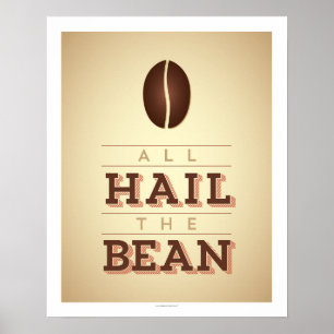 Poster Tous Saluez L'Affiche D'Art De Bean