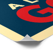 Poster Tous Saluez L'Affiche Dieu-Roi (Coin)