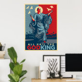 Poster Tous Saluez L'Affiche Dieu-Roi (Bureau à domicile)