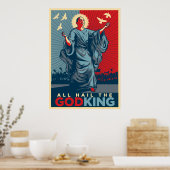 Poster Tous Saluez L'Affiche Dieu-Roi (Cuisine)