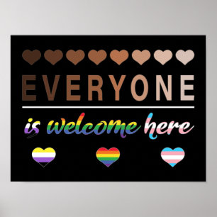 Poster Tous sont les bienvenus ici Tous sont les bienvenu