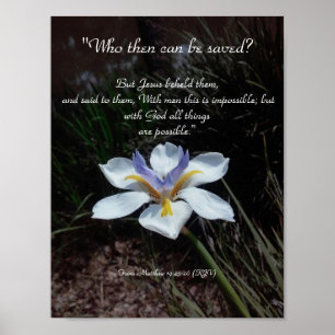 Poster Tous sont possibles avec Dieu