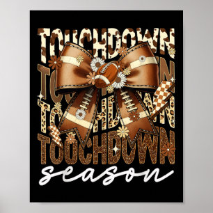 Poster Toussdown Saison American Football Bow Jour