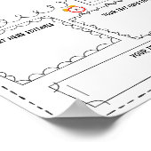 Poster Tout à propos de mon professeur édite modèle (Coin)