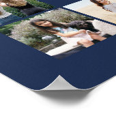 Poster TOUT Anniversaire Bienvenue 20 Photo Collage Marin (Coin)