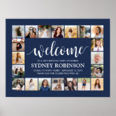 Poster TOUT Anniversaire Bienvenue 20 Photo Collage Marin (Devant)
