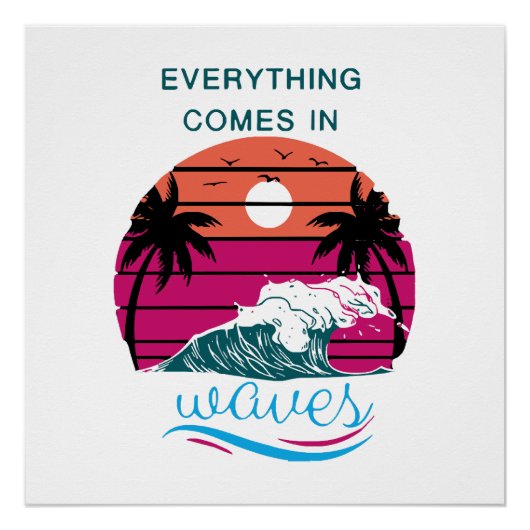 Poster Tout arrive par vagues (Devant)