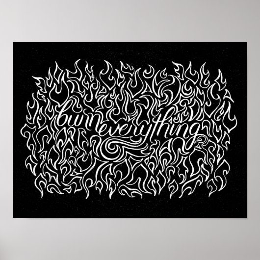 Poster Tout brûler - Imprimer (Devant)