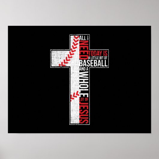 Poster Tout ce dont j'ai besoin, c'est du baseball et de (Devant)