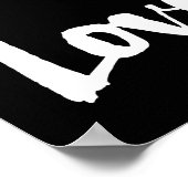 Poster Tout Ce Dont Vous Avez Besoin C'Est L'Amour Écrit (Coin)