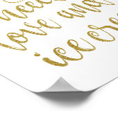 Poster Tout ce dont vous avez besoin est amour et crème g (Coin)