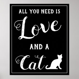 Poster Tout ce dont vous avez besoin est d'amour et d'un 