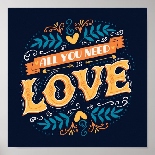 Poster Tout ce dont vous avez besoin est l'amour (Devant)