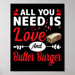 Poster Tout ce dont vous avez besoin est l'amour et le bu