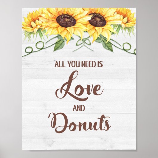 Poster Tout ce dont vous avez besoin est Love and Donuts  (Devant)
