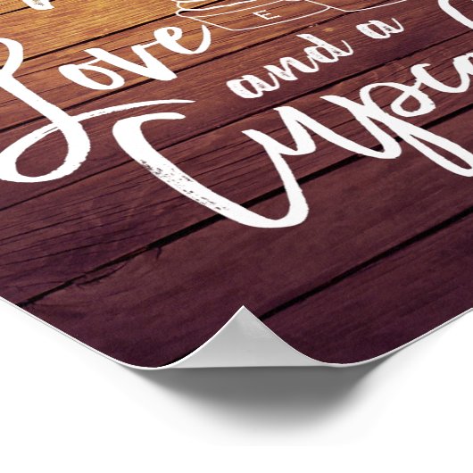 Poster Tout ce dont vous avez besoin est Love et un signe (Coin)