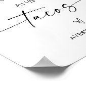 Poster Tout ce dont vous avez besoin est Love & Tacos Mar (Coin)